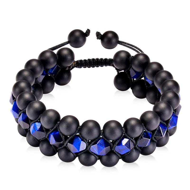 Matte Onyx & Blue Tiger Eye Fusion